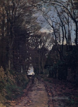  Normandie Kunst - Lane in der Normandie Claude Monet